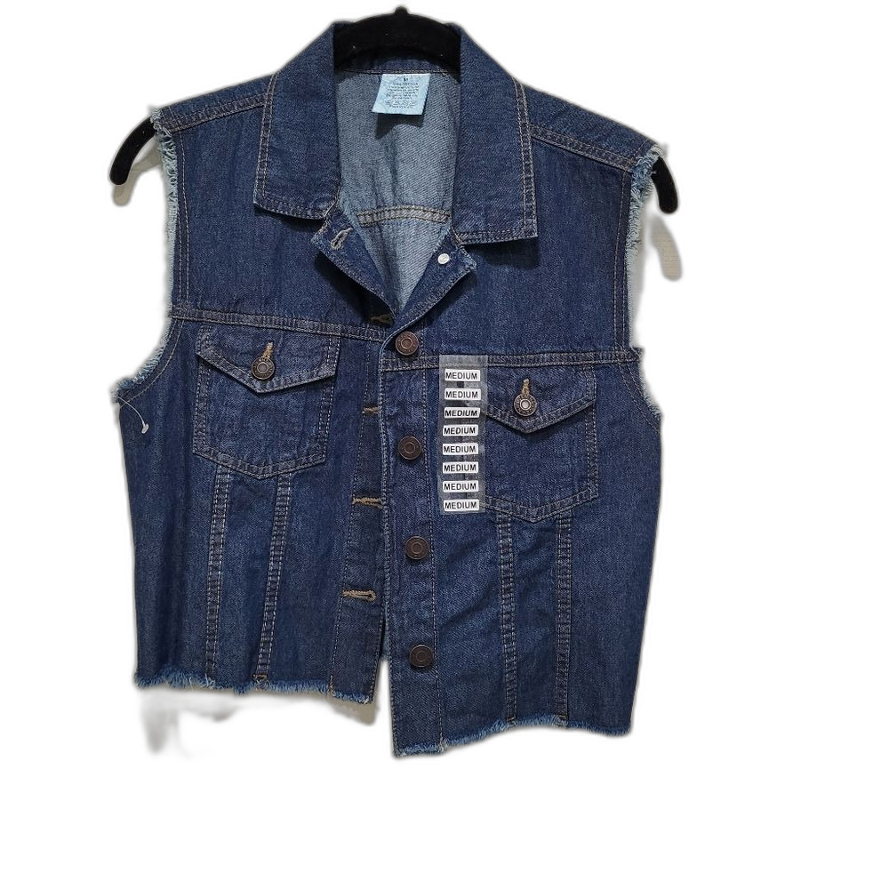 NEW Denim Vest Med